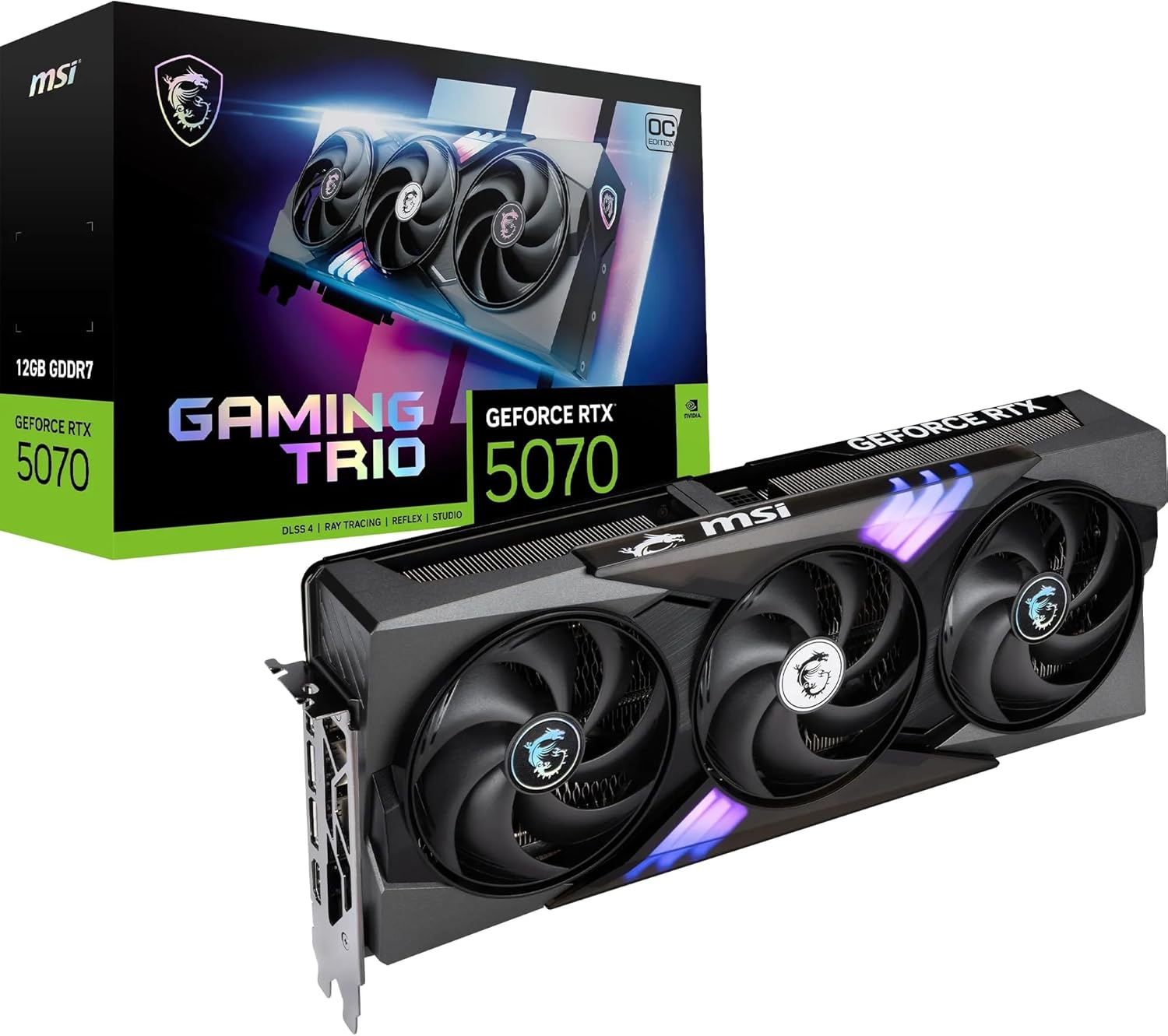 713Qk3of-L._AC_SL1500 MSI GeForce RTX 5070 12G Serie | Gaming Trio, Shadow 2X & VENTUS | 12GB GDDR7 | Blackwell Architektur – Bild 1