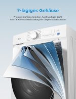 Midea V3 Frontlader Waschmaschine | 8kg - 10kg | 1400 U/Min | Dampffunktion | Klasse A-10% – Bild 9