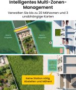 TerraMow V600 Mähroboter mit Garage, Tri-AI Vision-Navigation und automatischer Kartierung für Rasenflächen bis 600 m² – Bild 9