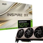 MSI GeForce RTX 5070 Ti 16G Inspire 3X OC | V531-245R | 16GB GDDR7 | SFF-Ready | NVIDIA Blackwell
