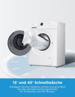 Midea Waschmaschine | Frontlader mit Inverter Quattro & A-10% Klasse (7kg / 1400 U/Min) – Bild 2