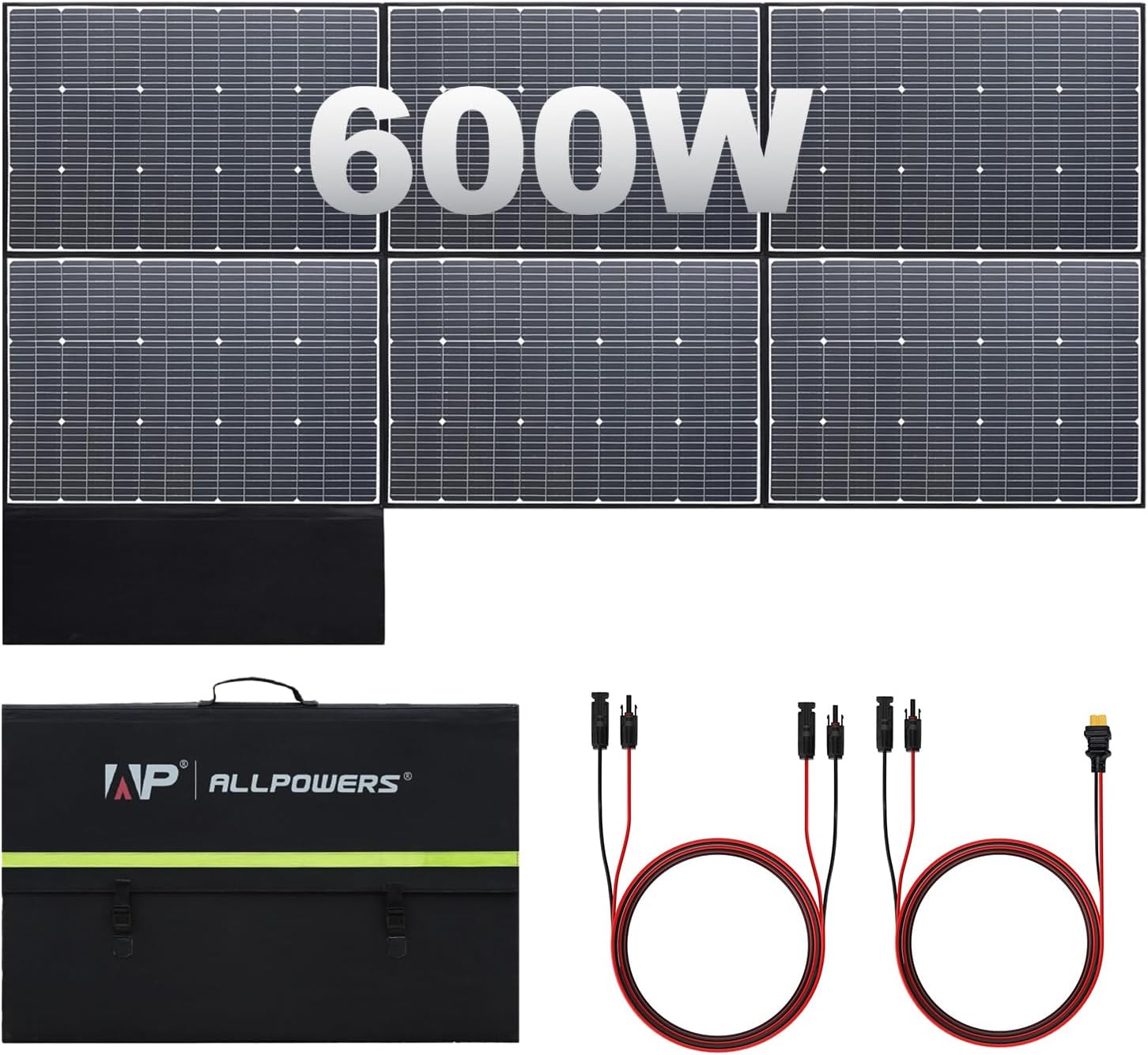 71O3EpZYWUL._AC_SL1500 ALLPOWERS SP039 600W Faltbares Solarpanel – Hocheffiziente mobile Lösung für Wohnmobile, Caravans und Generatoren – Bild 1