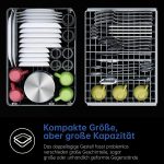 AIRMSEN ZMW-DTHA01 Mini-Geschirrspüler | 5 Maßgedecke | 5L Wassertank | 75°C Hygiene | Klasse E – Bild 4