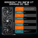 GIGABYTE Radeon RX 9070 XT Gaming OC 16GB | GV-R9070XTGAMING OC-16GD | 16GB GDDR6 | PCIe 5.0 | WINDFORCE Kühlung – Bild 2