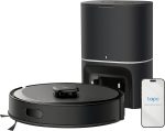 Tapo RV30 Max Plus Saug- und Wischroboter mit automatischer Absaugstation, 5.300 Pa Saugkraft und LiDAR+IMU-Dual-Navigation