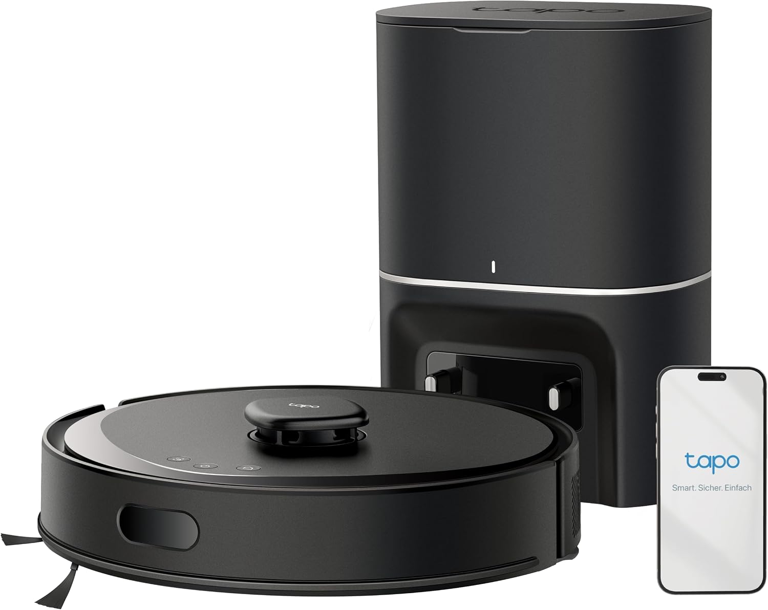 71Y9fHMvlSL._AC_SL1500 Tapo RV30 Max Plus Saug- und Wischroboter mit automatischer Absaugstation, 5.300 Pa Saugkraft und LiDAR+IMU-Dual-Navigation – Bild 1