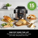 Ninja Foodi MAX 14-in-1 SmartLid Multikocher (OL750EU) – 7,5L Fassungsvermögen, Schnellkochtopf & Heißluftfritteuse mit digitalem Thermometer und Smart Cook System – Bild 6
