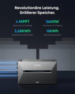 Anker Solix 3 Pro Balkonkraftwerk-Serie – Intelligentes Energiespeichersystem (Solarbank E2700 Pro + Solarkits) – Bild 3