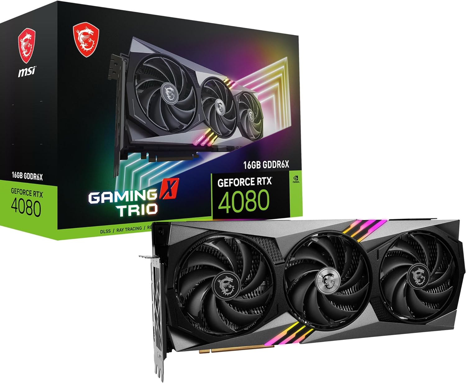 71aytYjILTL._AC_SL1500 MSI GeForce RTX 4080 16GB Gaming X Trio Grafikkarte (4719072965440) – Bild 1