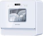 AIRMSEN ZMW-DTHA01 Mini-Geschirrspüler | 5 Maßgedecke | 5L Wassertank | 75°C Hygiene | Klasse E