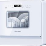 AIRMSEN ZMW-DTHA01 Mini-Geschirrspüler | 5 Maßgedecke | 5L Wassertank | 75°C Hygiene | Klasse E