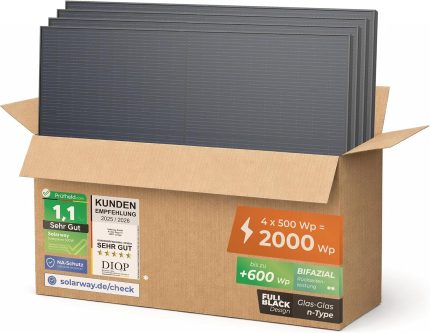 Solarway Hochleistungs-Bifazial-Solarpanel-Serie – N-Type-Technologie (460W & 500W)