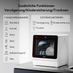 Hermitlux Mini-Geschirrspüler | Tischgeschirrspüler mit 5L Wassertank & 360° Reinigung (HDW5 / HMX Serie) – Bild 3