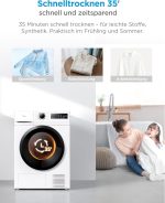 Midea MD11EH Wärmepumpentrockner | 7kg - 8kg | Knitterschutz | Sensor-Trocknung | Klasse D – Bild 8