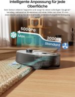 Lefant M330 Serie Saug- und Wischroboter mit dToF LiDAR-Navigation, 5.000 Pa Saugkraft und intelligenter Hinderniserkennung – Bild 4