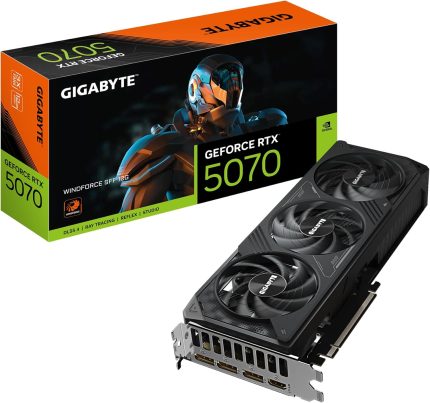 GIGABYTE GeForce RTX 5070 WINDFORCE SFF 12G | GV-N5070WF3-12GD | 12GB GDDR7 | Blackwell | SFF-Ready