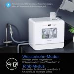 AIRMSEN ZMW-DTHA01 Mini-Geschirrspüler | 5 Maßgedecke | 5L Wassertank | 75°C Hygiene | Klasse E – Bild 2