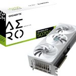 Gigabyte GeForce RTX 5070 Ti Aero OC 16G | GV-N507TAERO OC-16GD | 16GB GDDR7 | PCIe 5.0 | Weiß/Silber Design