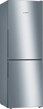 Bosch KGV33VLEAS Kühlschrank, Gefrierschrank, Niedrig, Freistehend, 288 L – Kalt Gebrüht – L 60 Cm X H 176 Cm – Edelstahl