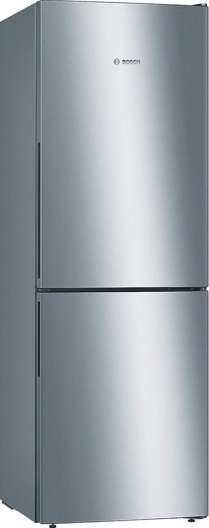 Bosch KGV33VLEAS Kühlschrank, Gefrierschrank, Niedrig, Freistehend, 288 L – Kalt Gebrüht – L 60 Cm X H 176 Cm – Edelstahl