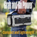 Westinghouse Igen400S Tragbarer Stromerzeuger Und Solargenerator Mit LED- Und Dc-Ausgang Für Camping, Zuhause, Reisen, Innen Und Außen (Solarpanel Nicht Enthalten)