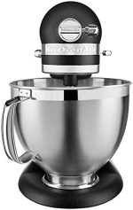 Kitchenaid Küchenmaschine - Artisan - Kippbarem Food Processor - Teigknetmaschine Mit 2 Schüsseln Und 3 Zubehör Aus Edelstahl - 4.8 L - Gusseisen Schwarz