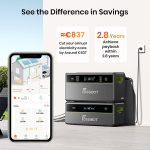 Fossibot FBP1200 Balkonkraftwerk Mit Speicher All-In-One, 1,98Kwh LFP Akku, MPPT 2000W Solareingang, 1200W AC, Mikroinverter, 6500 Ladezyklen, 125 Erweiterbarer Stromspeicher Powerstation, Plug&Play