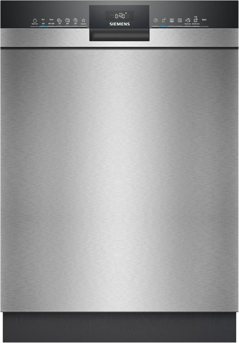 Siemens SN43ES22AE, Iq300 Smarter Geschirrspüler, Unterbau-Spülmaschine, 60 Cm, Made in Germany, Besteckkorb, Automatische Türöffnung, Dreifach Rackmatic, Besonders Leise, Variospeed, Aquastop