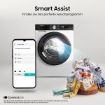 Hisense WF3S9043BW3 Waschmachine Mit Dampffunkunktion, 9 Kg, 1400 U,Min, Wifi, Connectlife, Power Jetwash, Anti-Allergie Programm, Aqua Stop, Auto Wash, Quick Wash, EEK A-30 Prozent
