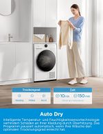 Midea MD20EH Wärmepumpentrockner | 8kg - 10kg | UV-Hygiene | Woolmark | Klasse A+++ – Bild 4