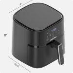 Chefman Digitale Luftfritteuse Mit 5,7 L Fassungsvermögen | Turbofry | Digitale Steuerung Mit Einer Berührung
