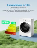 Midea V3 Frontlader Waschmaschine | 8kg - 10kg | 1400 U/Min | Dampffunktion | Klasse A-10% – Bild 2
