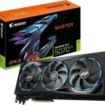 GIGABYTE AORUS GeForce RTX 5070 Ti MASTER 16G | GV-N507TAORUS M-16GD | 16GB GDDR7 | Blackwell | LCD Edge View