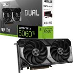 ASUS Dual GeForce RTX 5060 Ti OC Edition | 16GB GDDR7 | PCIe 5.0 | 2.5-Slot Design | DUAL-RTX5060TI-O16G
