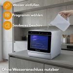 Sommertal Mini-Geschirrspüler | Tischgeschirrspüler mit 5L Wassertank & Freshflow (SP9 / SP5) – Bild 3