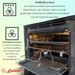 Kaiser Empire EH 6355 Einbaubackofen | 60cm | 67L | Katalyse-Selbstreinigung | Drehspieß – Bild 6