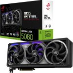 ASUS ROG Astral GeForce RTX 5080 OC Edition | 16GB GDDR7 | 90YV0LV0-M0NA00 | PCIe 5.0 | Quad-Fan 3.8-Slot