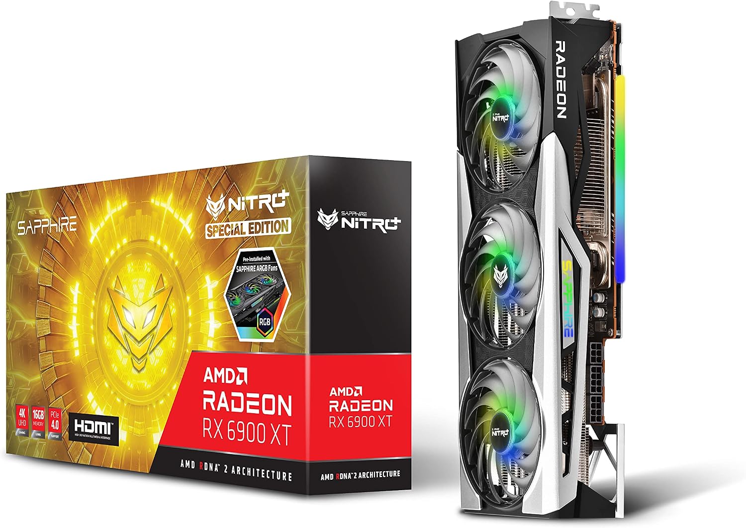 81axCEtwHbS._AC_SL1500 Sapphire Nitro+ AMD Radeon RX 6900 XT SE Gaming OC 16GB | 11308-03-20G | RDNA 2 | ARGB | 4K Gaming – Bild 1