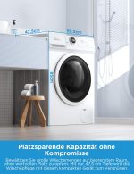 Midea Waschmaschine | Frontlader mit Inverter Quattro & A-10% Klasse (7kg / 1400 U/Min) – Bild 3