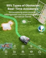 TerraMow V600 Mähroboter mit Garage, Tri-AI Vision-Navigation und automatischer Kartierung für Rasenflächen bis 600 m² – Bild 4