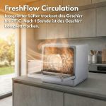 Sommertal Mini-Geschirrspüler | Tischgeschirrspüler mit 5L Wassertank & Freshflow (SP9 / SP5) – Bild 6