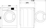 Bauknecht B6R 08E SILENCE DE Waschmaschine / 10Kg / Frontlader/Supreme Silence/Eek A-20% / 1400 Upm/Zen-Motor/Besonders Leise Waschmaschine/Steam 3.0-3 Kraftvolle Dampftechnologien