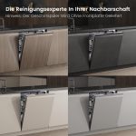 Midea SV 5.14K14C Geschirrspüler Vollintegriert 60Cm, 14 Maßgedecke, Spülmaschine Unterbaufähig Mit WIFI, 8 Programme, 44 Db, Automatische Türöffnung, 0-24H Startverzögerung, Silber