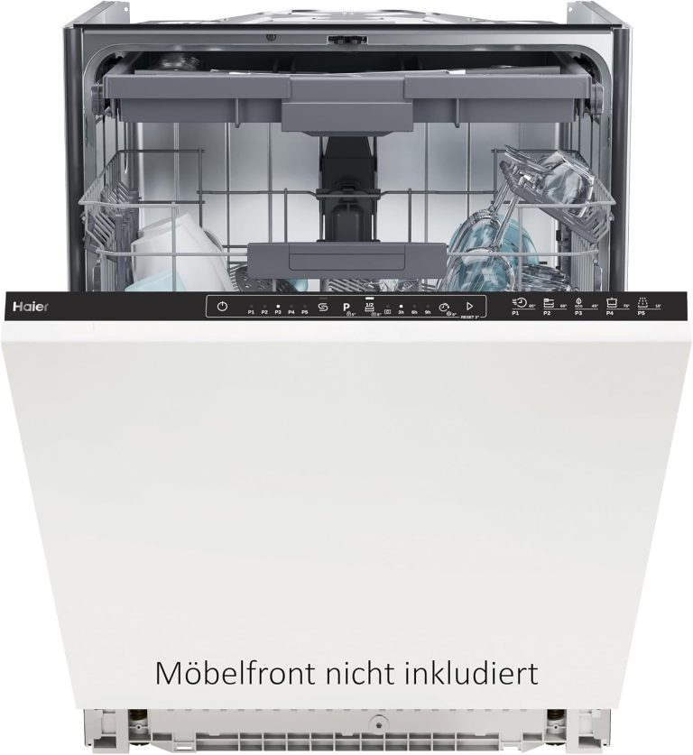 Haier Washlens plus Series 2 Einbau-Geschirrspüler 60 Cm I Vollintegrierte Spülmaschine I 14 Maßgedecke I 3. Korb Für Besteck I Autodoor I Aquastop I XI 4B2E1B-84