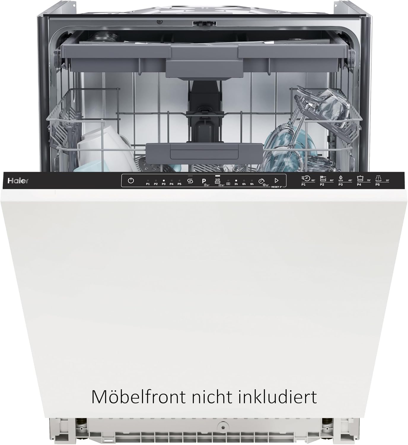 Haier Washlens plus Series 2 Einbau-Geschirrspüler 60 Cm I Vollintegrierte Spülmaschine I 14 Maßgedecke I 3. Korb Für Besteck I Autodoor I Aquastop I XI 4B2E1B-84