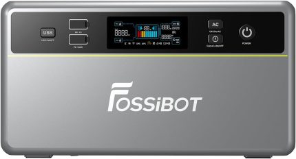 Fossibot FBP1200 Balkonkraftwerk Mit Speicher All-In-One, 1,98Kwh LFP Akku, MPPT 2000W Solareingang, 1200W AC, Mikroinverter, 6500 Ladezyklen, 125 Erweiterbarer Stromspeicher Powerstation, Plug&Play