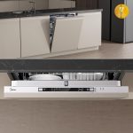 Midea SV 5.14K14C Geschirrspüler Vollintegriert 60Cm, 14 Maßgedecke, Spülmaschine Unterbaufähig Mit WIFI, 8 Programme, 44 Db, Automatische Türöffnung, 0-24H Startverzögerung, Silber