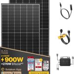 Solakon 900W Balkonkraftwerk-Serie – Komplette Solaranlage mit 800W Wechselrichter & bifazialen Modulen