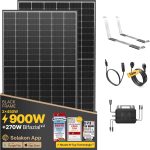 Solakon 900W Balkonkraftwerk-Serie – Komplette Solaranlage mit 800W Wechselrichter & bifazialen Modulen – Bild 12