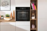 Gorenje Optibake Advanced BPSA 6747 A08BG Einbau-Backofen / 77L / Heißluft / Pyrolyse / Autobake / Touch Bedienung / Bratenthermometer / Gentleclose & Open / Steamassist / Pizzamode 300°C/ Schwarz